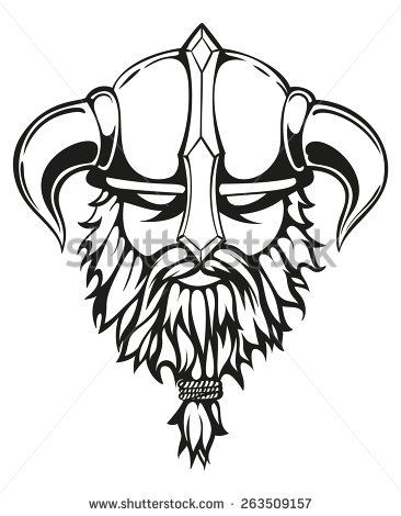 366x470 Nordic Helmet Drawing, Helmet Tattoo, Viking Beard