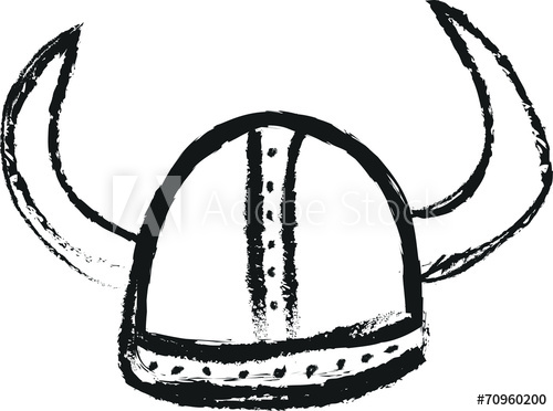 500x372 Doodle Viking Helmet