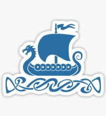 210x230 Longship Drawing Stickers Redbubble