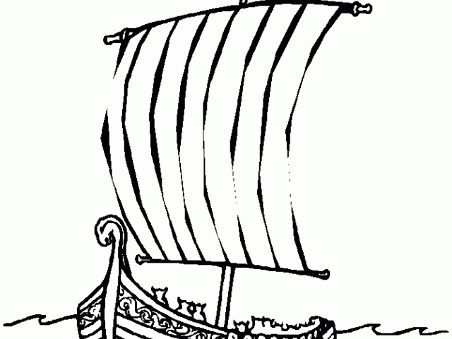640x480 Viking Ship Clipart