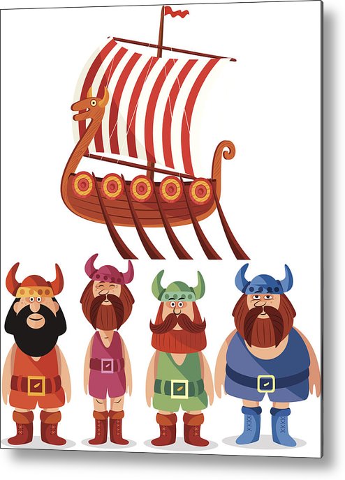 494x688 Vikings Metal Print