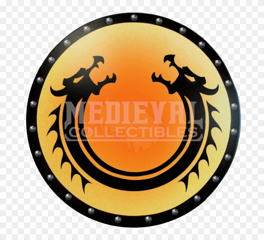 880x799 Viking Shield Dragon Design Clipart