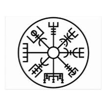 216x216 Viking Shield Postcards Zazzle