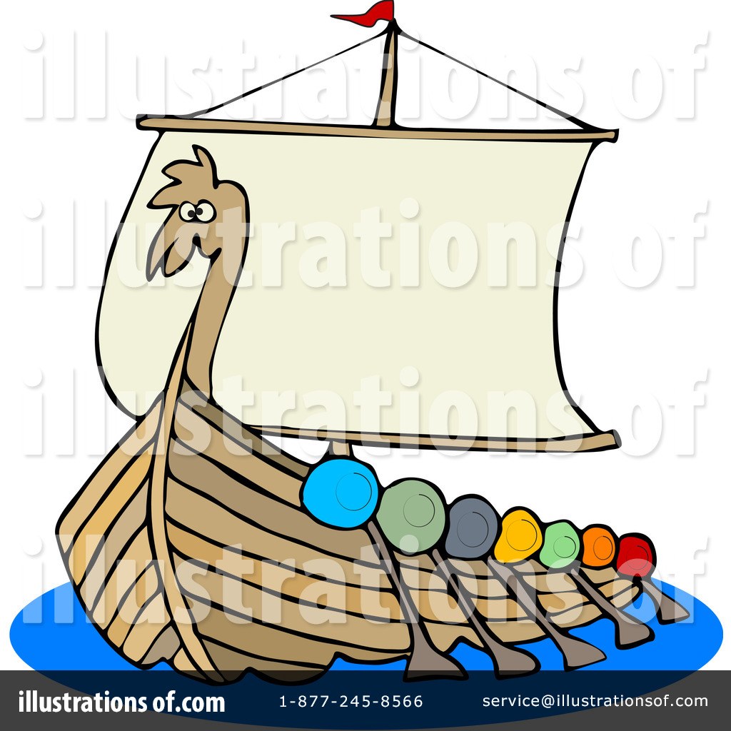 1024x1024 Viking Ship Clipart