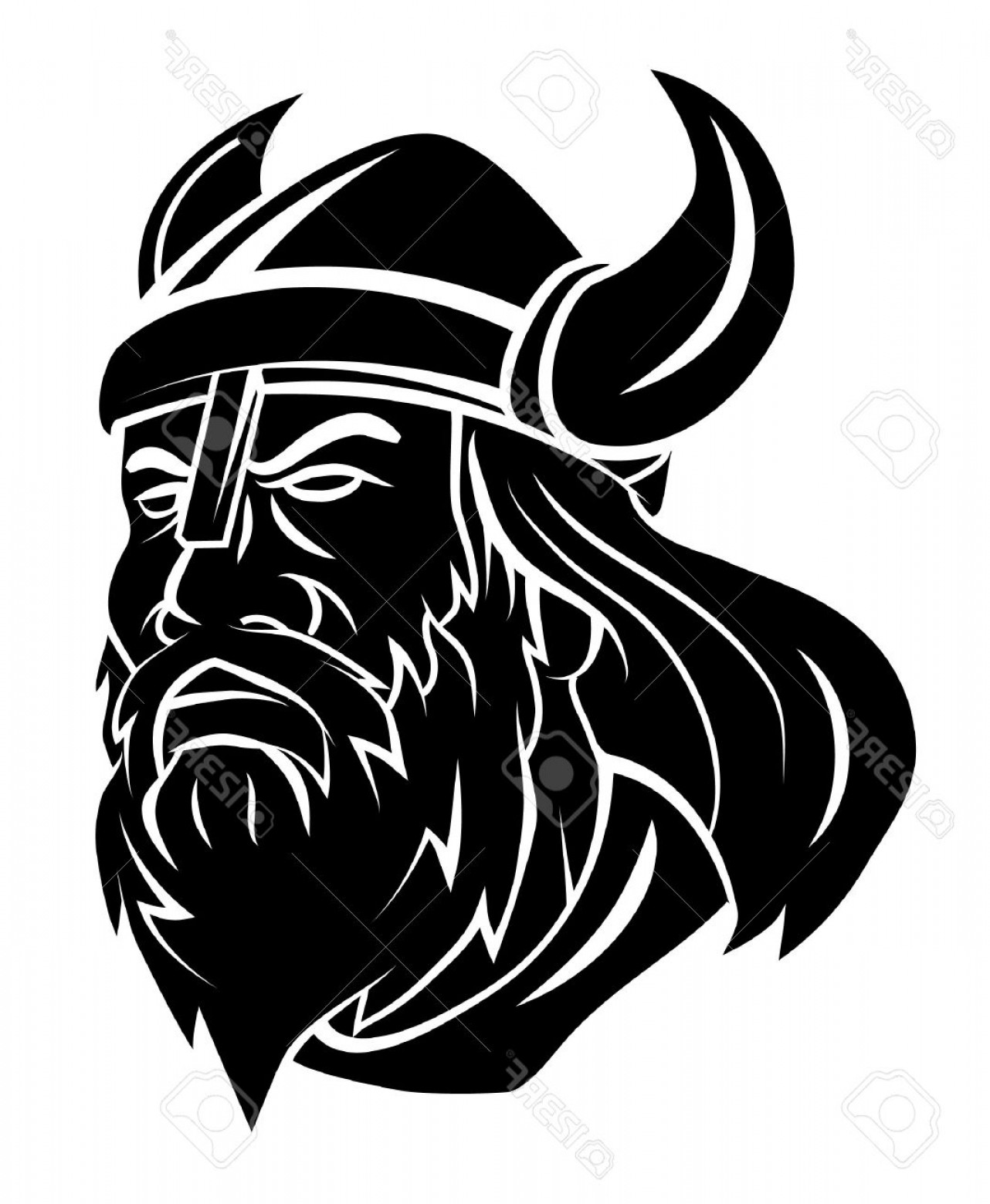 1282x1560 Photostock Vector Viking Head Vector Illustration Sohadacouri
