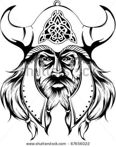 373x470 Drawn Viking Viking Warrior Head