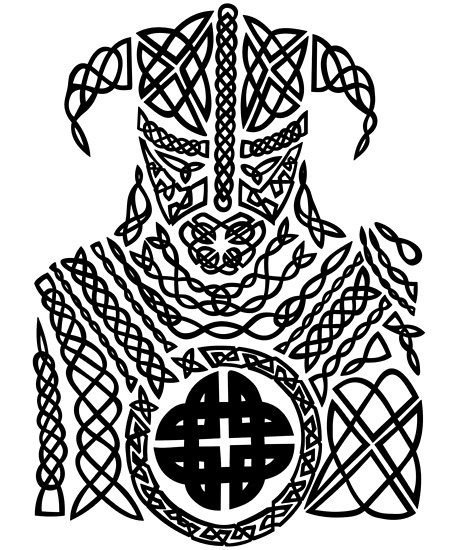 458x550 Ancient Celtic Knot Viking Warrior Posters