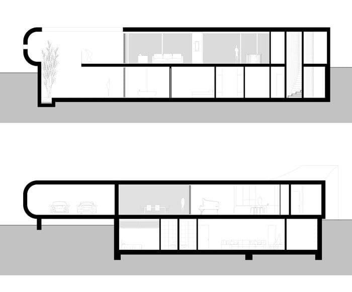 700x581 Villa New Water Es Una Moderna Casa Con Fachada Corian, Y Planta