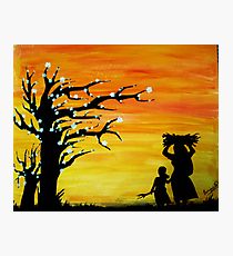 210x230 Village Lady Drawing Photographic Prints Redbubble