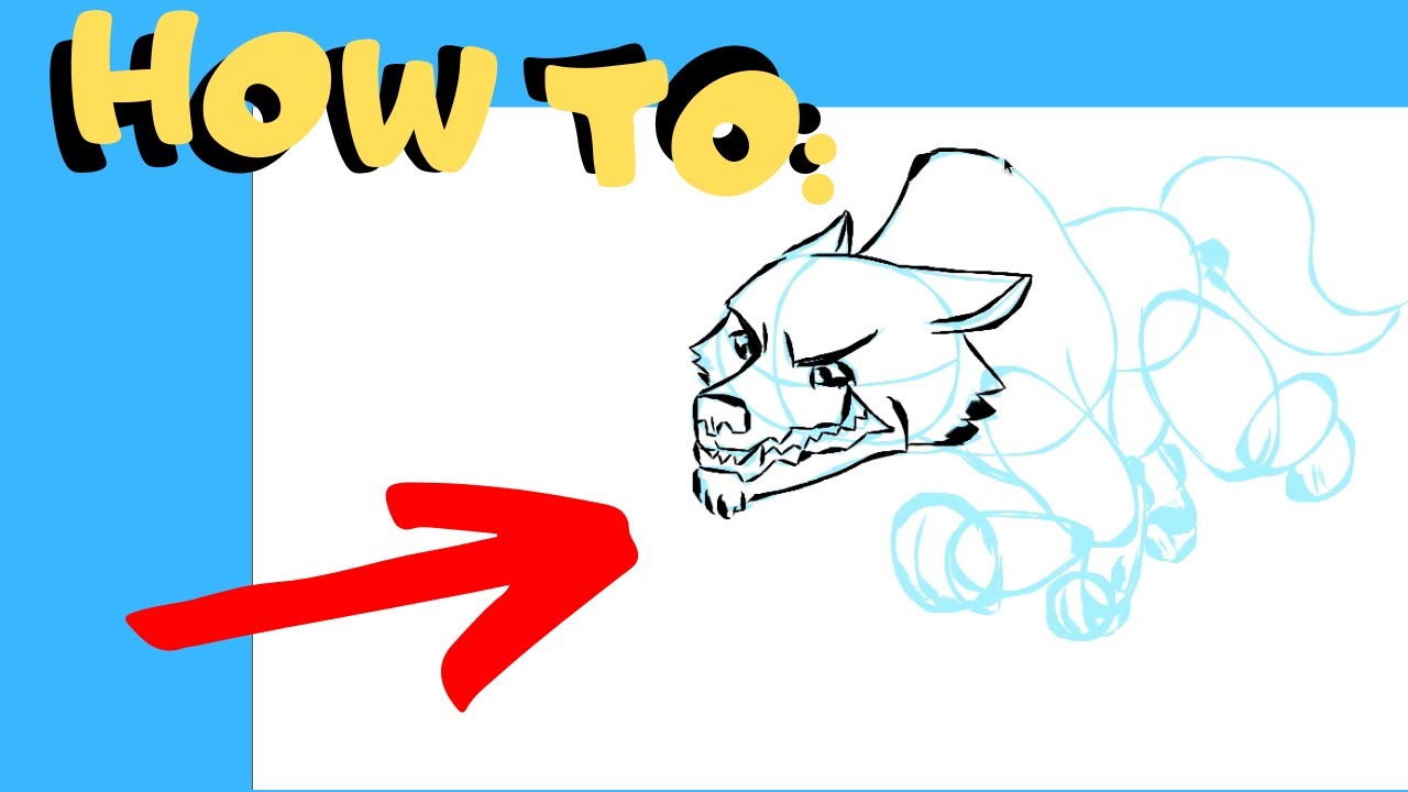 1280x720 How To Draw A Cartoon Wolf Villain