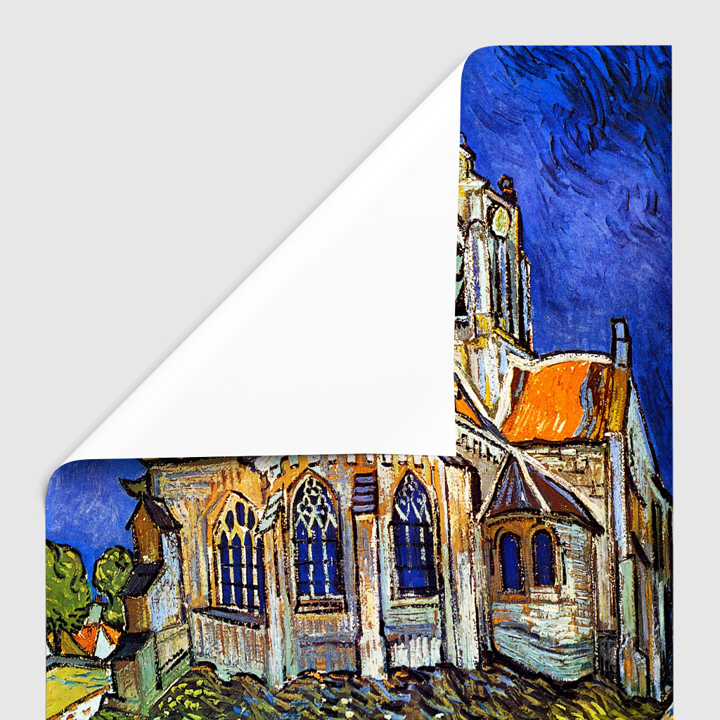 1024x1024 Poster Print Wall Art Vincent Van Gogh Church