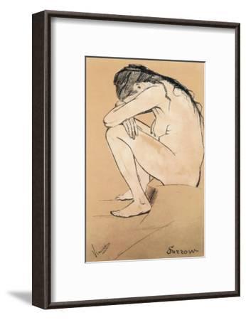 346x450 sorrow stretched canvas print