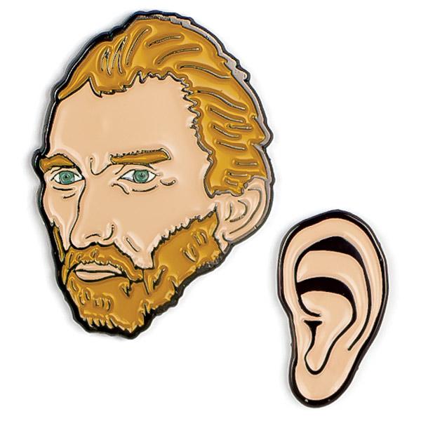 600x600 van gogh ear pins the unemployed philosophers guild