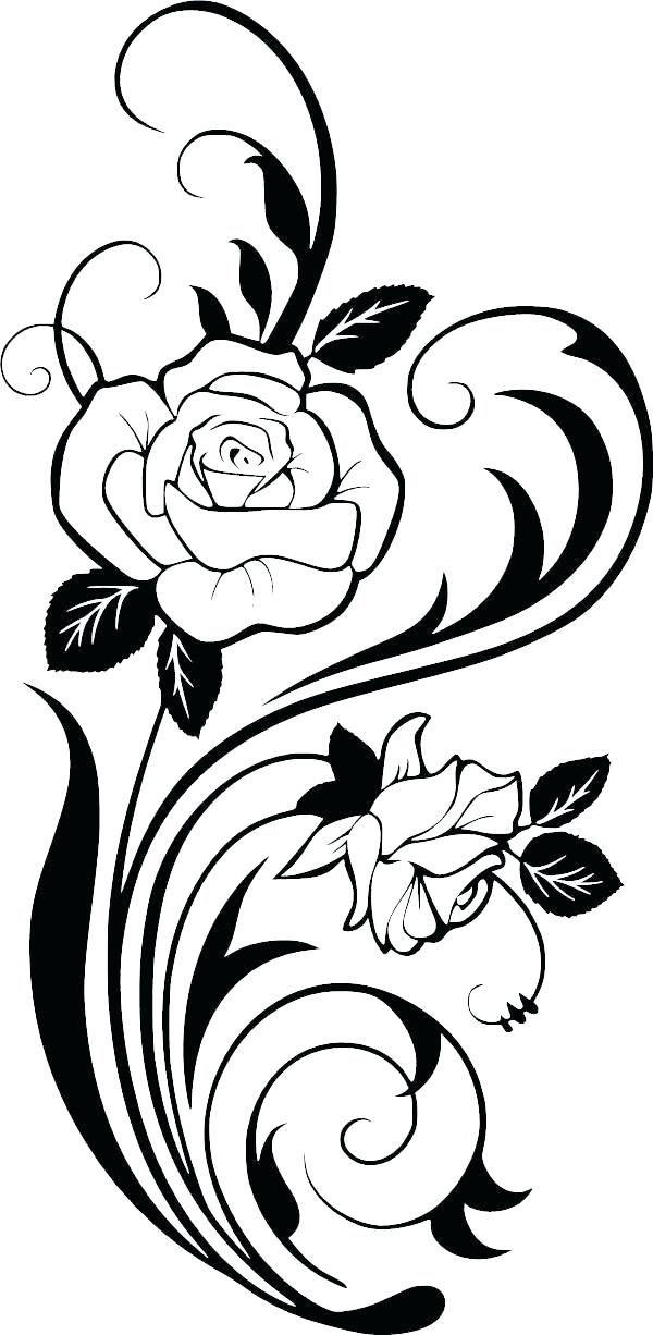 600x1226 Rose Vines Drawings Rose Vines Tattoos Architecture Synonym