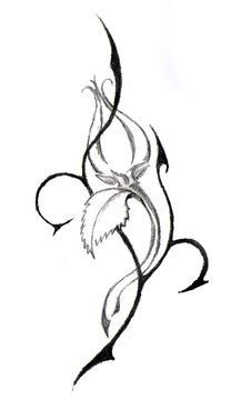208x368 Vine Sketches Tulip Vine Sketch Art, Art And More Art