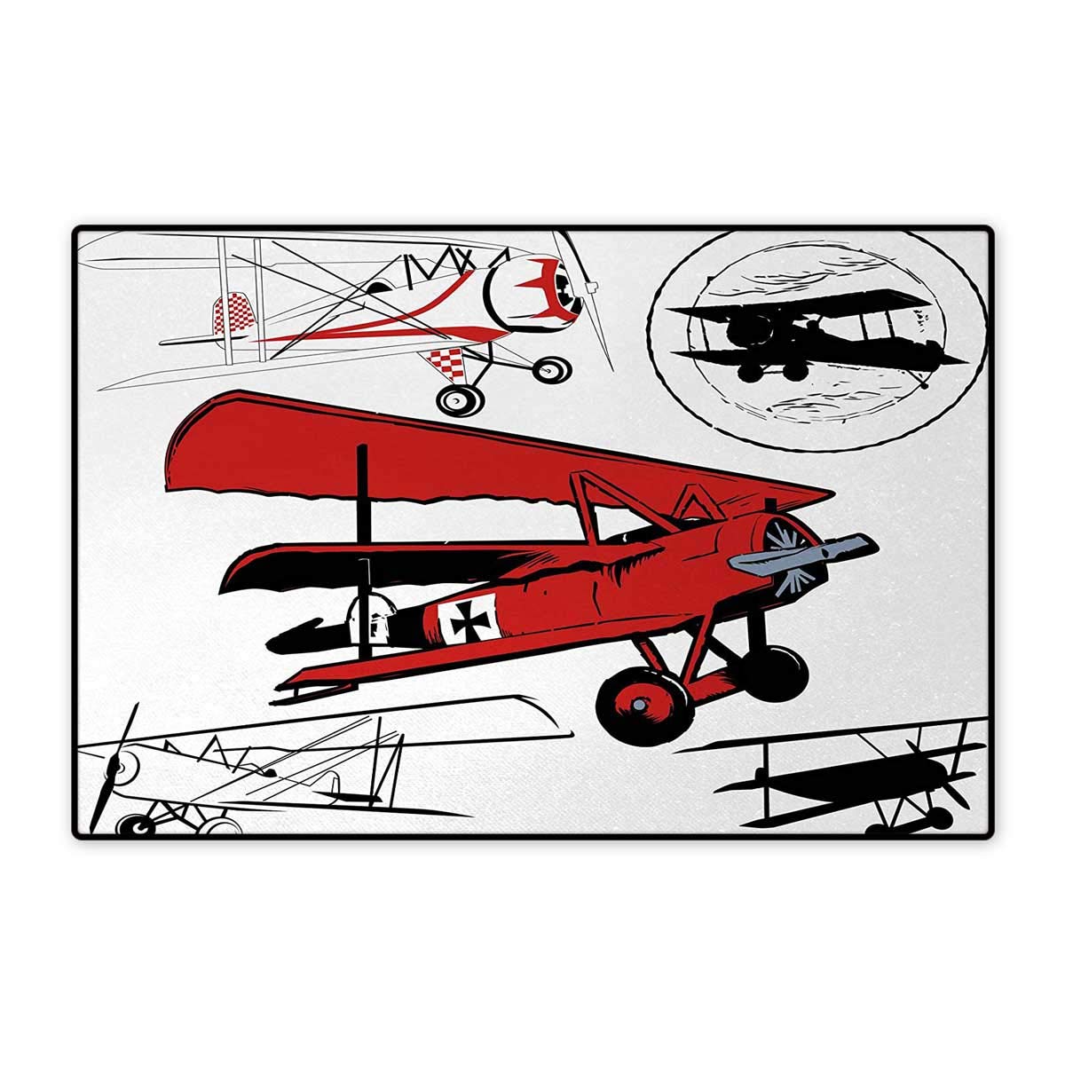 1200x1200 Vintage Airplane,bath Mat,collection Of Various