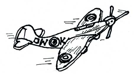 454x251 Vintage Fighter Plane Styrofoam Gliders