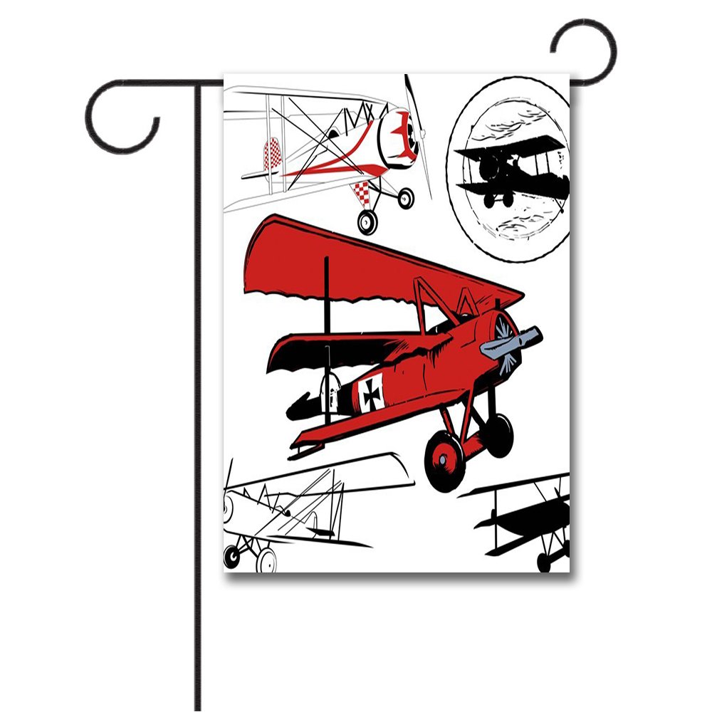 1000x1000 Wondertify Garden Flags Vintage Airplane Collection
