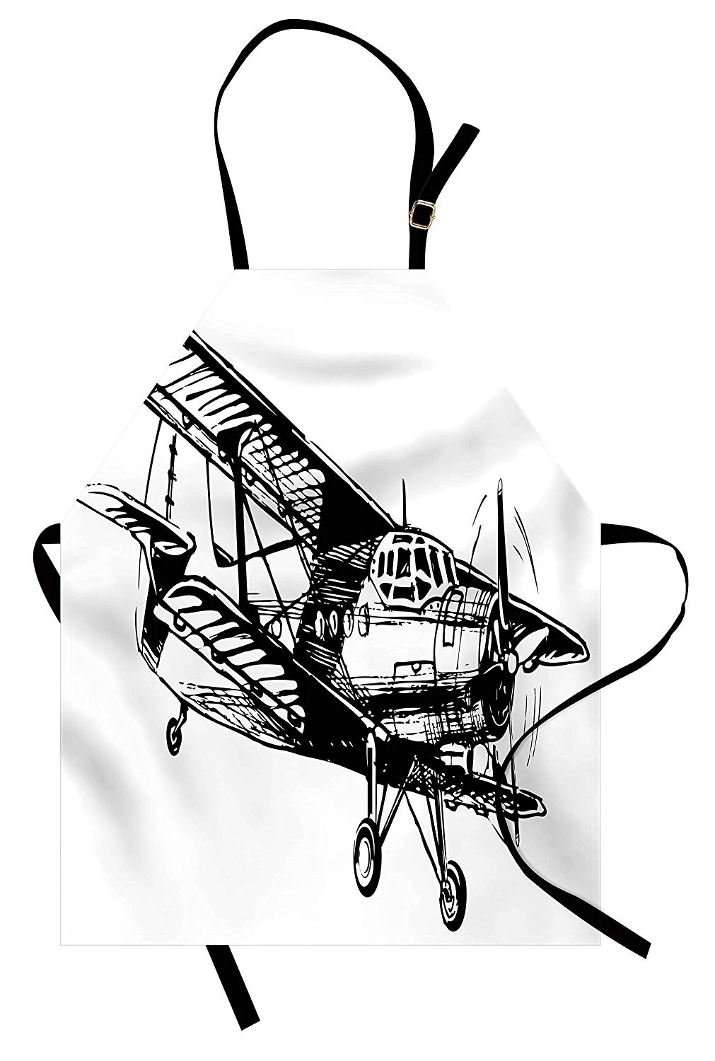 1011x1500 Ambesonne Vintage Airplane Apron, Drawing
