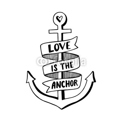400x400 Hand Drawn Vintage Label With An Anchor And Lettering Buy Photos
