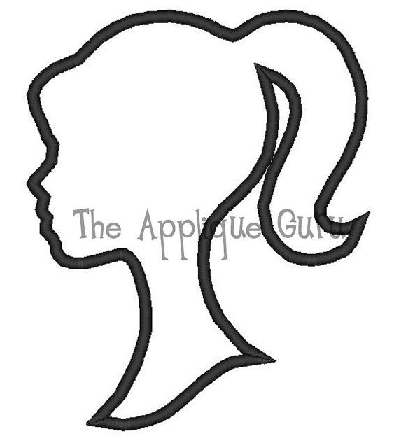 570x640 Barbie Drawing Head For Free Download