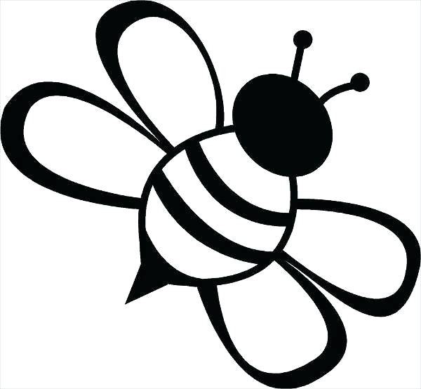600x554 Bee Drawings Bee Line Drawing Bee Drawings Clip Art