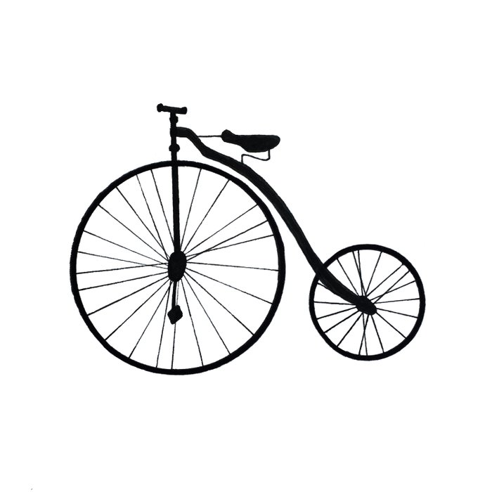 700x700 Vintage Bicycle Duvet Cover