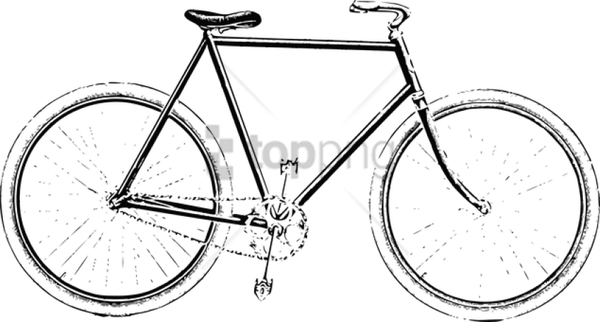 850x456 Vintage Bicycle Drawing Png Image With Transparent Background Toppng