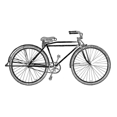400x400 Vintage Very Old Bicycle Transparent Png