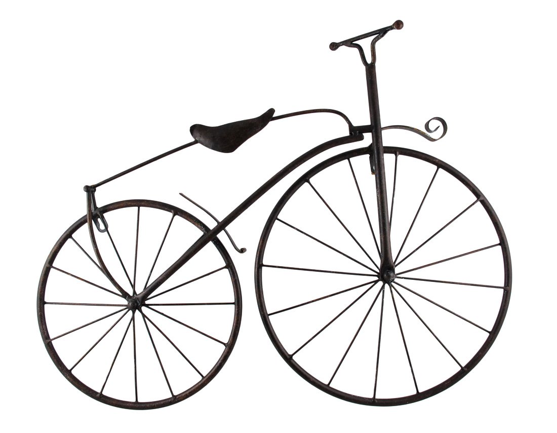 1100x854 Cool Metal Vintage High Wheel Bicycle Wall
