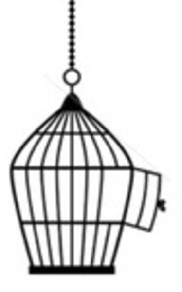 374x600 Birdcage Clipart