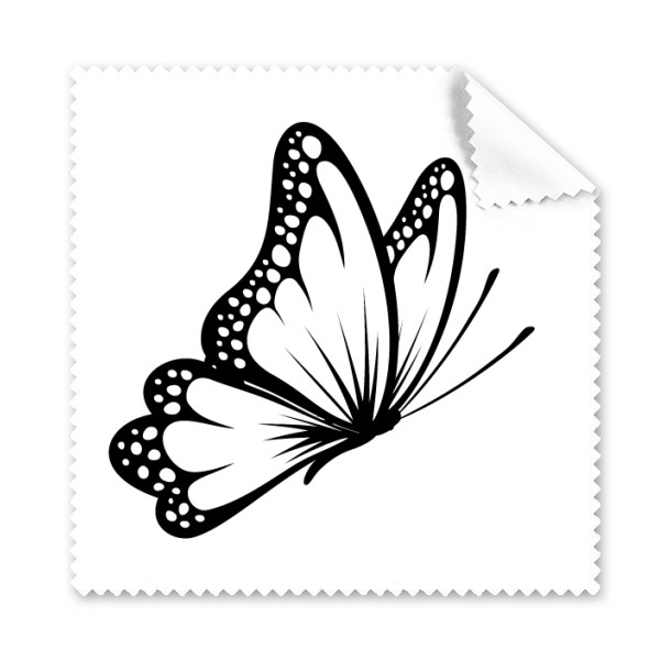 600x600 simple vintage butterfly in black glasses cloth cleaning cloth