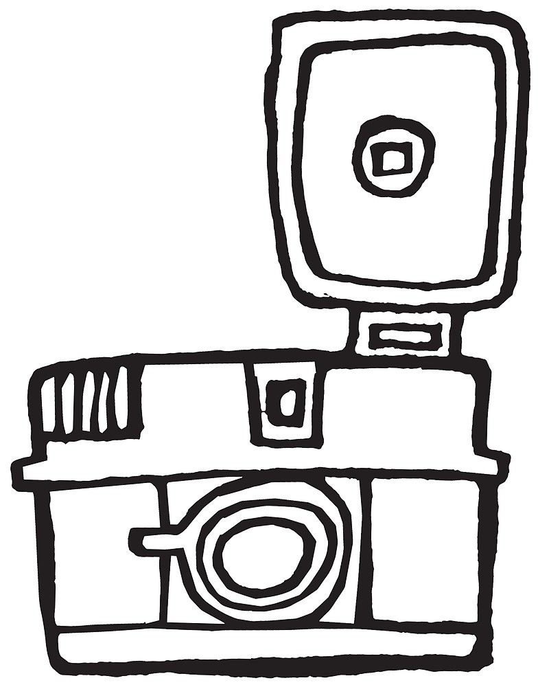784x1000 Vintage Camera Illustration