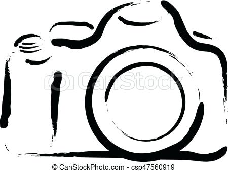 450x339 Camera Drawing Of Black And White Vintage With Lens Girl Tumblr