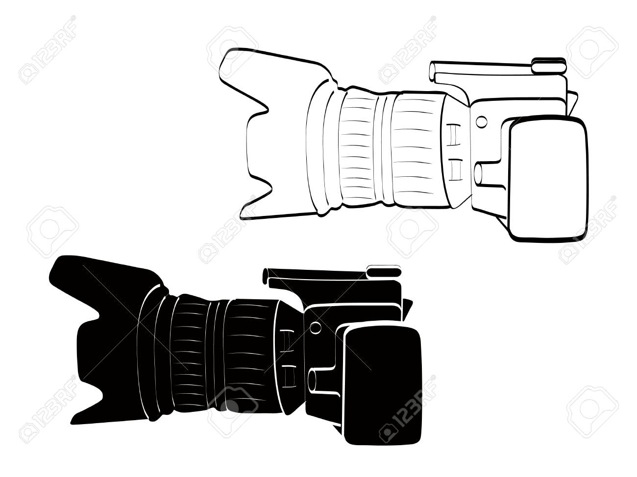 1300x974 Vintage Camera Clipart Black And White