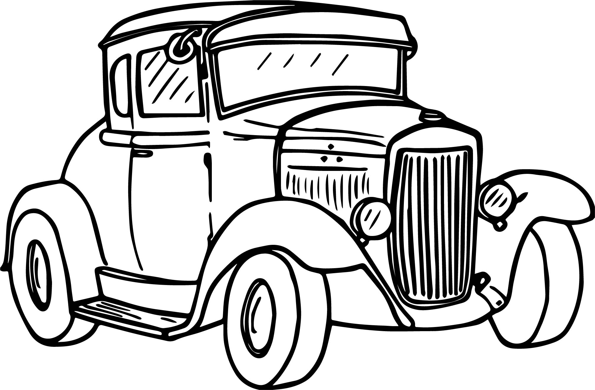 2014x1319 Going Vintage Antique Car Coloring