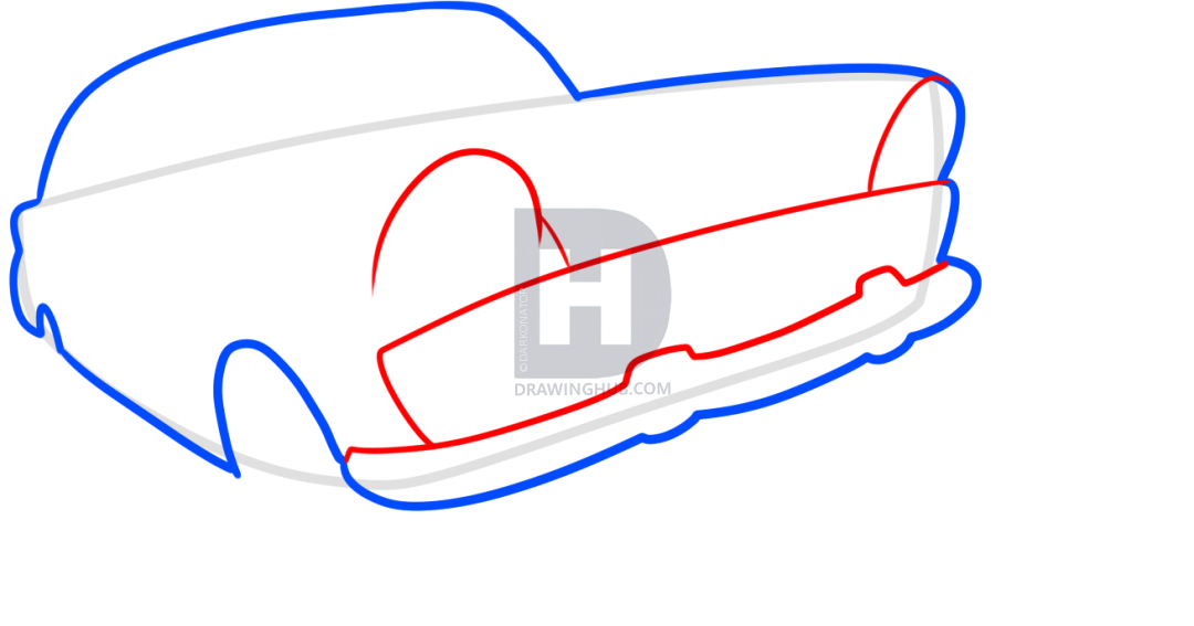 1080x567 How To Draw A Vintage Car, Step