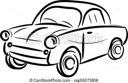 450x293 Vintage Car Stylized Isolated On White