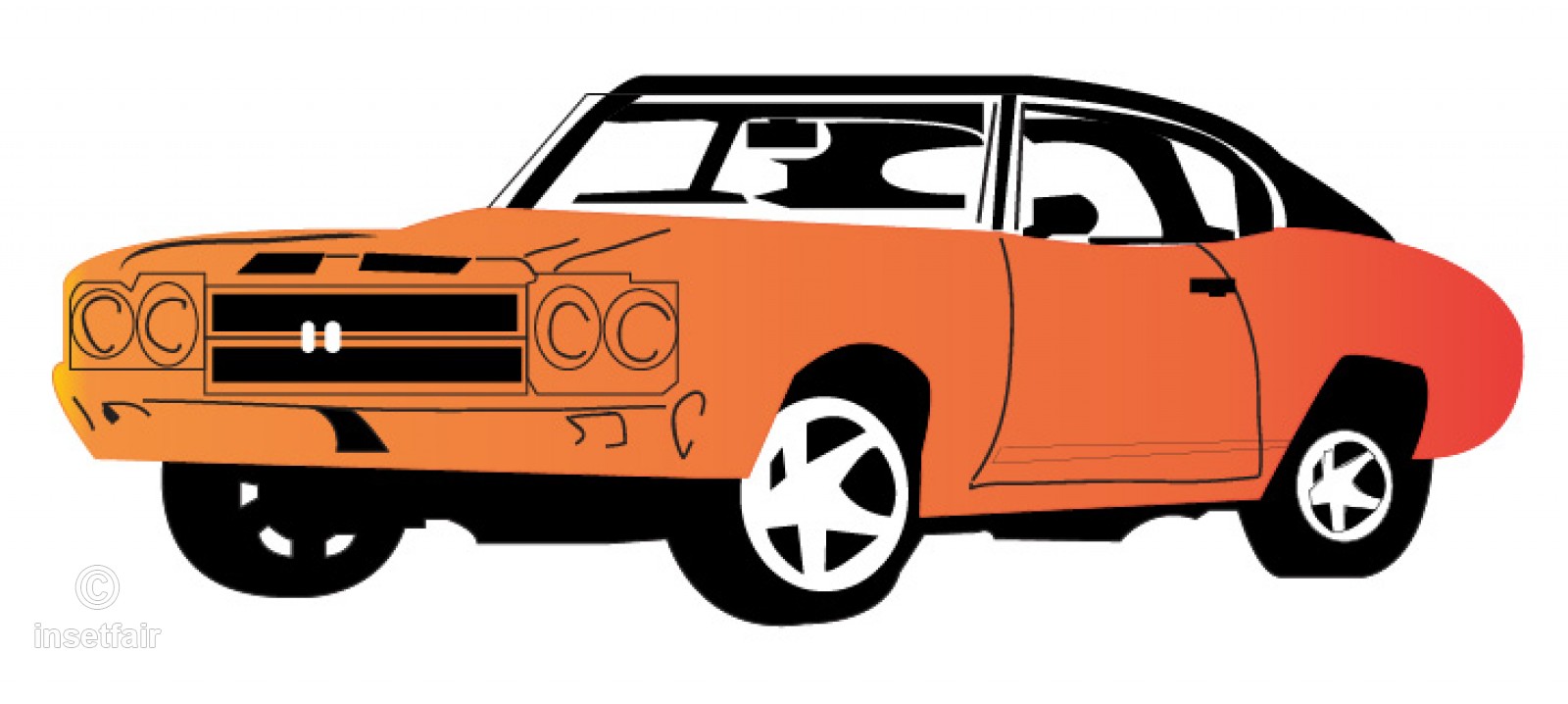 1600x718 Vintage Car Vector Drawing Png