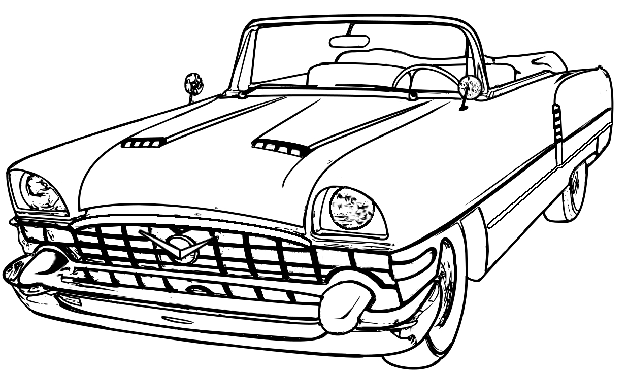 1237x737 Drawing Vintage Car Coloring Pages Download