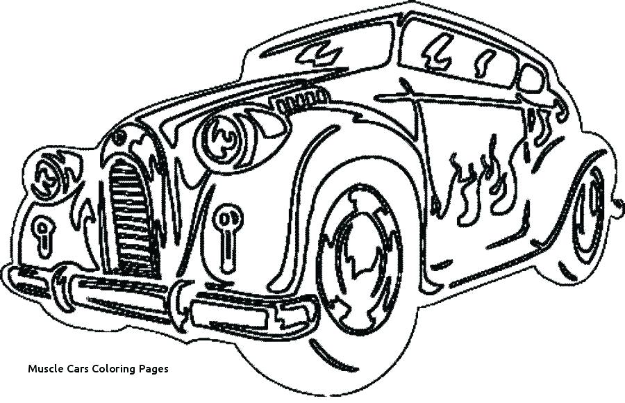 900x580 Classic Muscle Car Coloring Pages