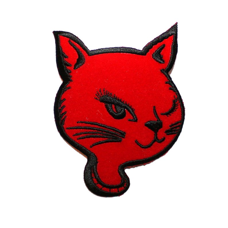 794x794 Vintage Winking Cat Patch Vintage Deadstock Grunge Etsy