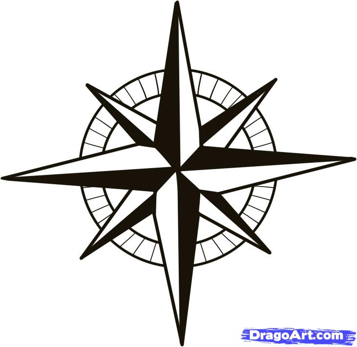 731x712 Rose Compass Drawing Free Download Clip Art
