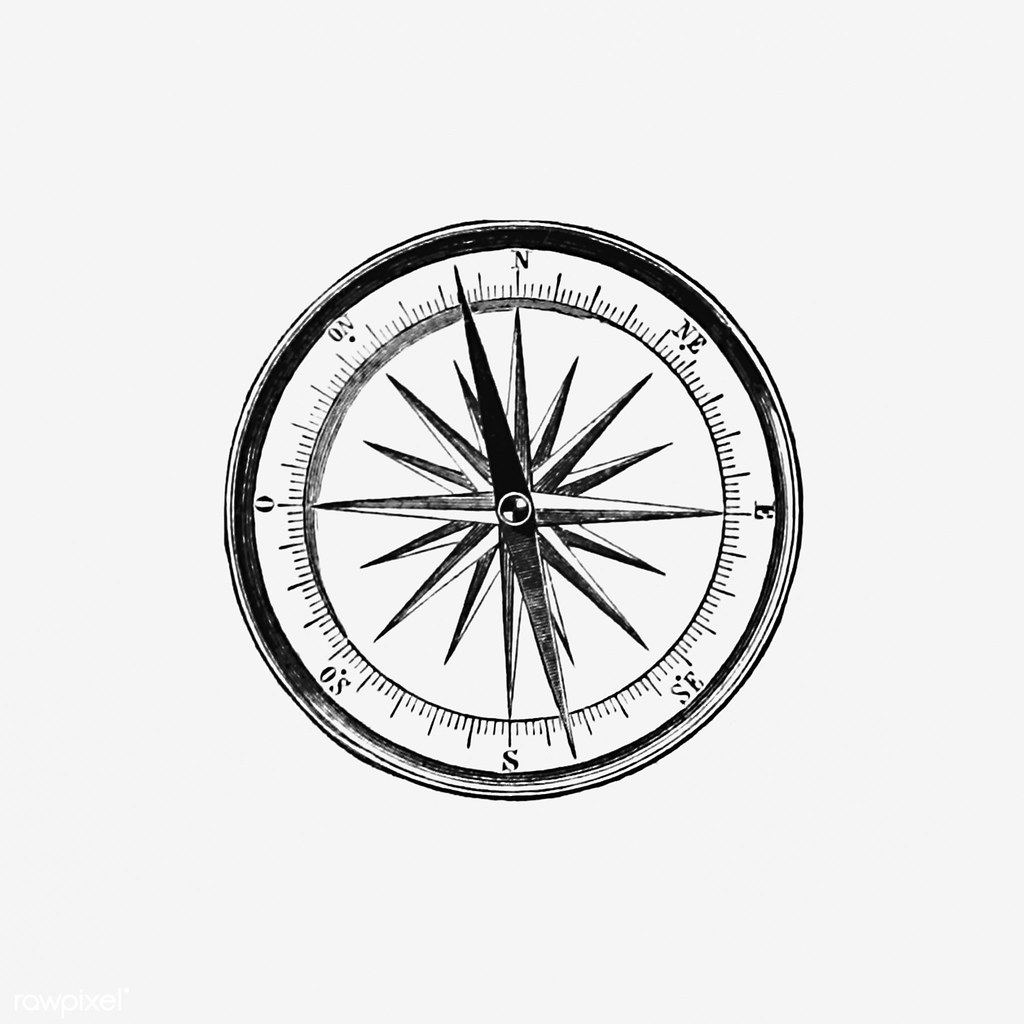 1024x1024 Vintage Compass Illustration Free Download Under Cc