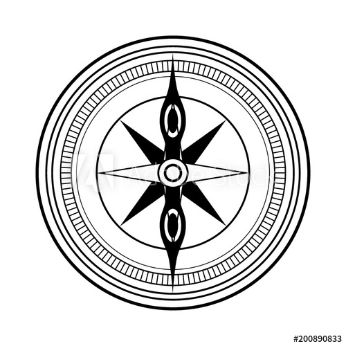 500x500 Old Vintage Compass