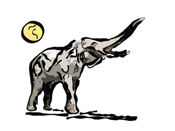 600x450 Vintage Elephant Paintings Fine Art America