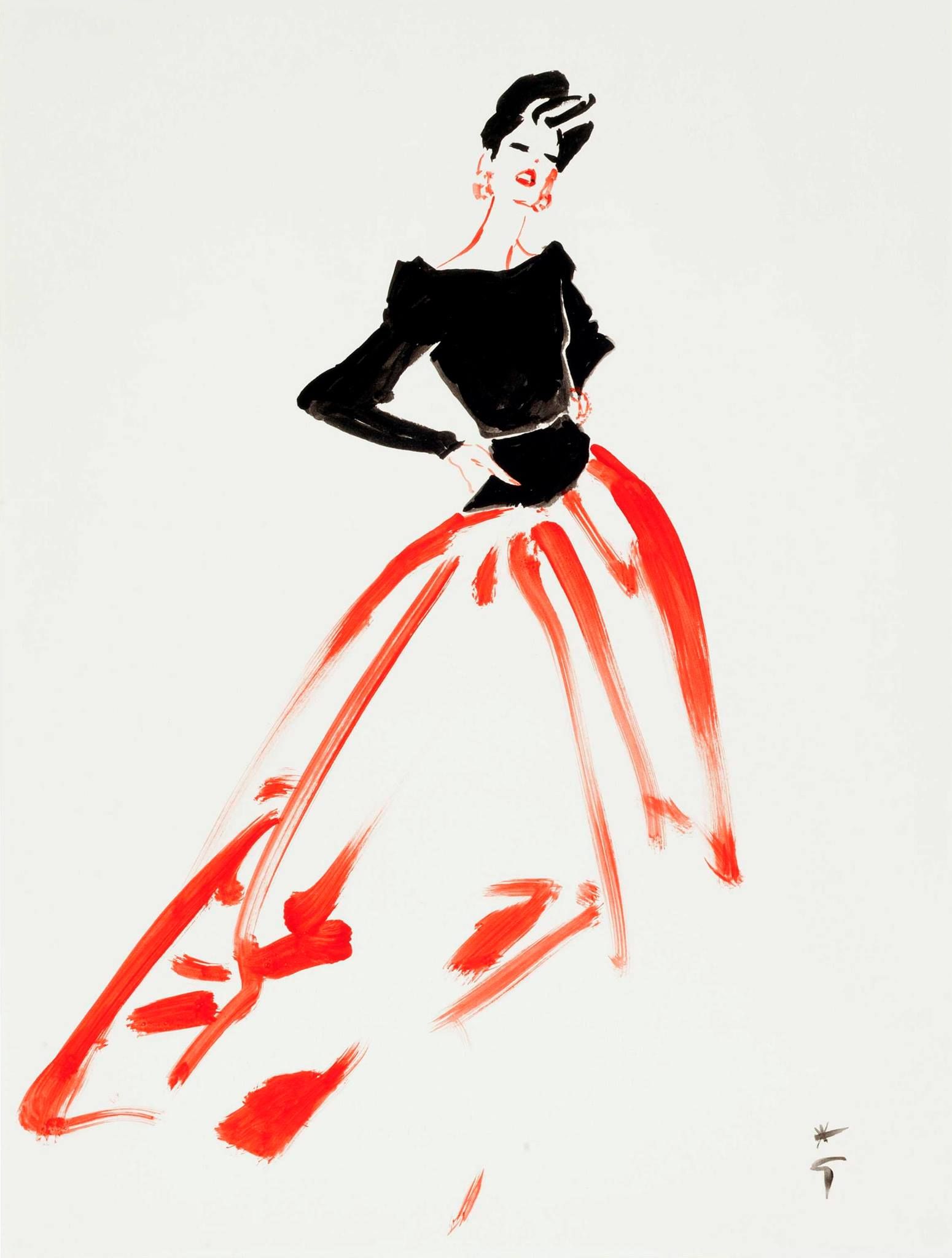 1550x2048 Beautiful Vintage Fashion Illustrations From Gruau Rene