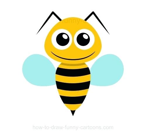 500x467 Bees Drawing Cartoon Bee To Draw Step