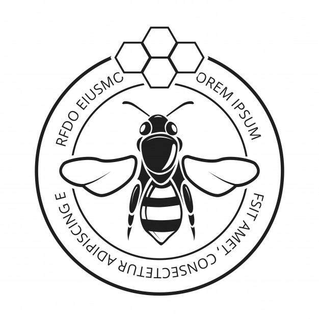 626x626 Happy Bee Logo Template Vector Free Download