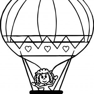 300x300 Coloring Picture Of Balloon Save Vintage Hot Air Balloon Drawing
